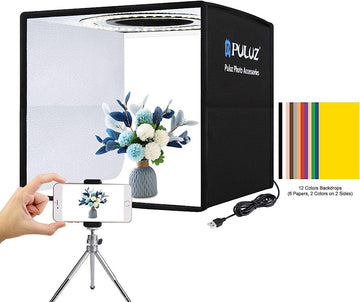 35cm USB Portable Lightbox Photography Studio + 8 Colour Backdrops